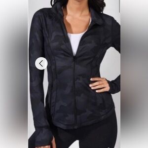 Yogalicious Black Camouflage Jacket